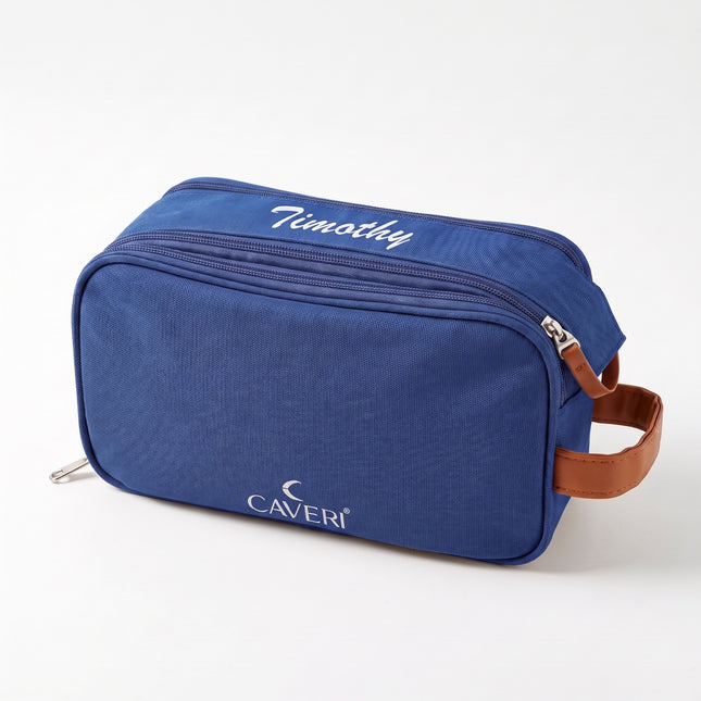 Ink Blue Toiletry Cosmetic Bag - FREE PERSONALISATION