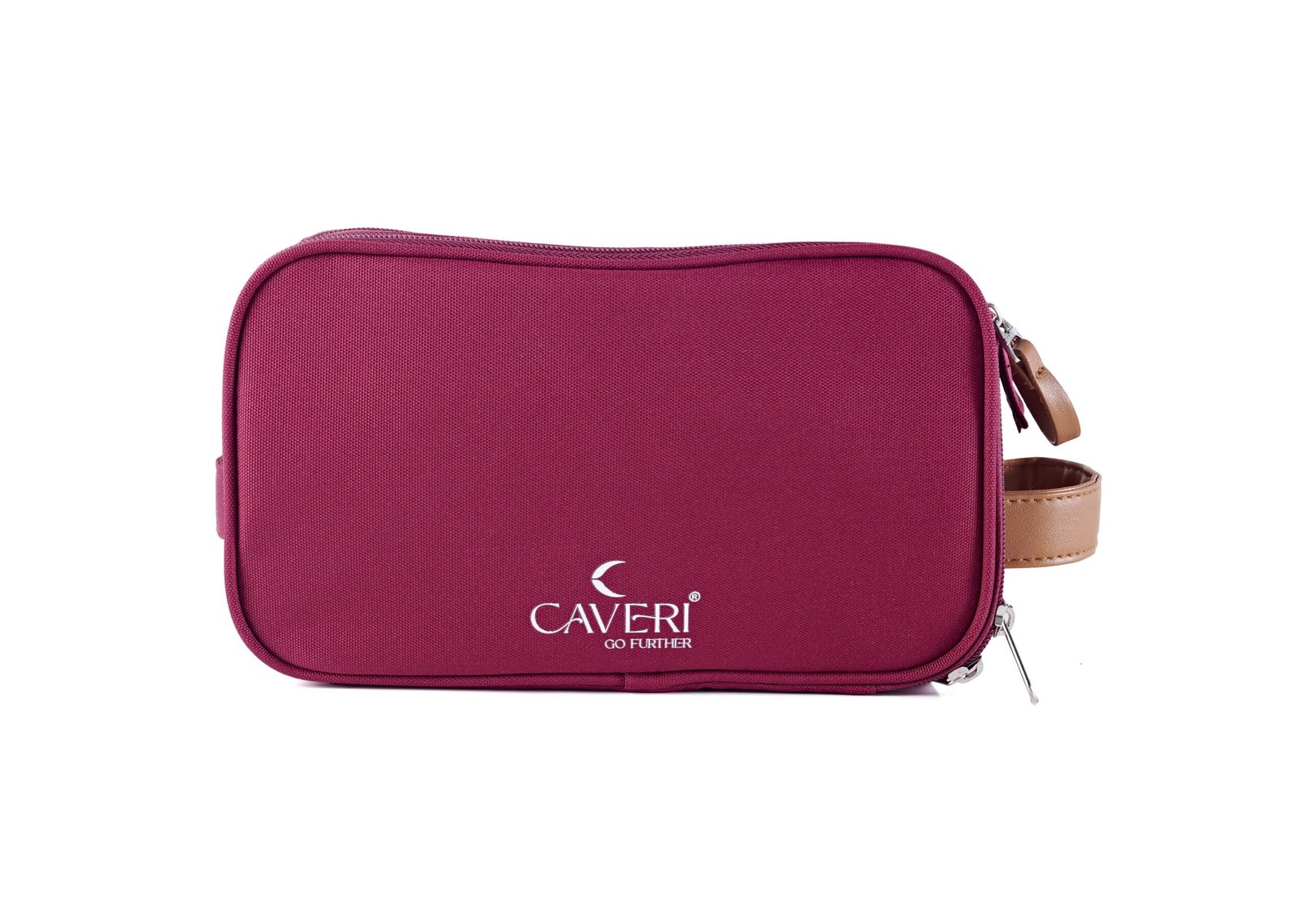 Caveri’s fuchsia travel toiletry bag with minimalist design and waterproof lining